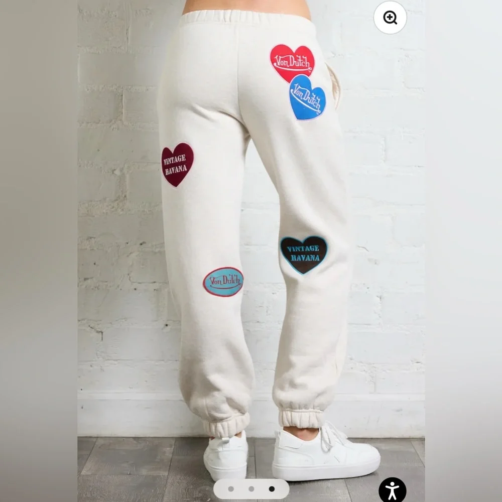 Von DutchXVintage Havana Collab Heart Joggers. - Picture 3 of 10